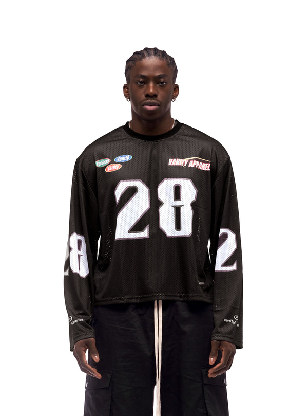 Long sleeve boxy jersey